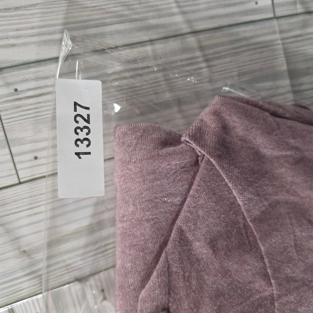 Mila Milano Womens Long Sleeve Knit Top Mauve Purple Crew Neck Size M 13327 - Picture 5 of 5